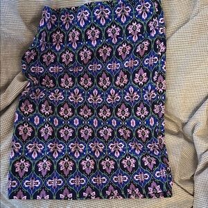LuLaRoe Pencil Skirt - Blue and Pink Floral